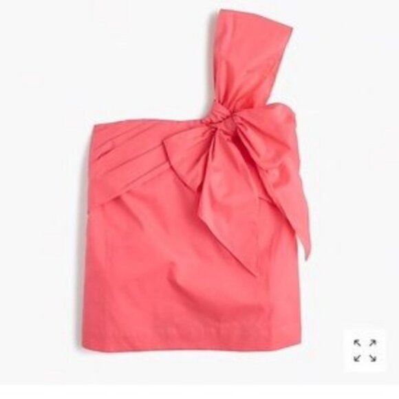 J. Crew One-shoulder bow top (8) - Picture 4 of 4